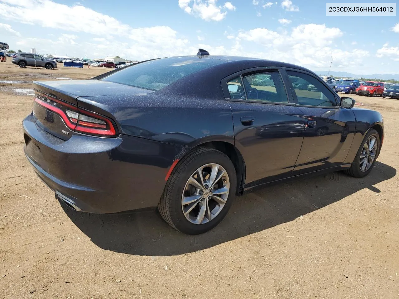 2017 Dodge Charger Sxt VIN: 2C3CDXJG6HH564012 Lot: 61527534