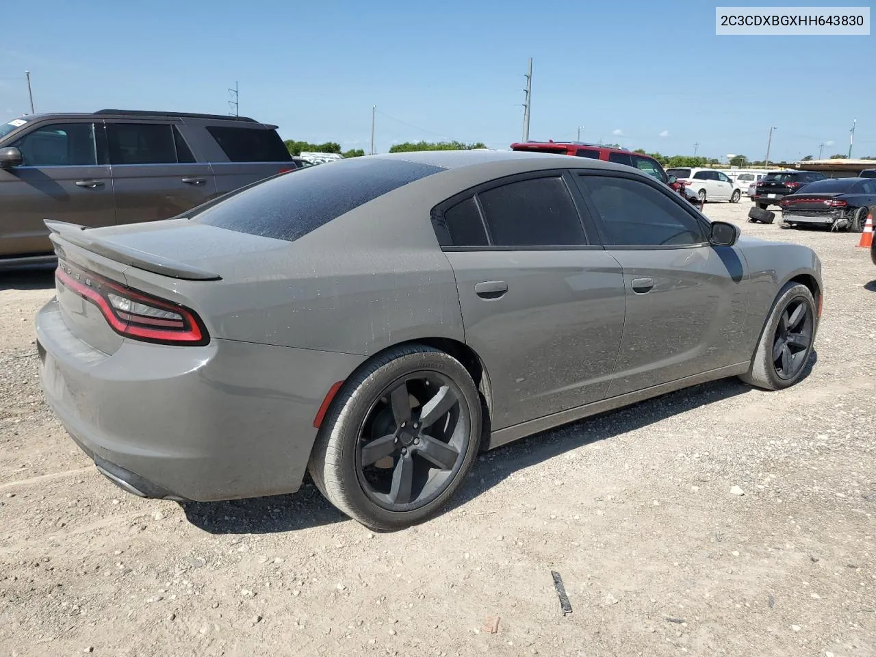 2017 Dodge Charger Se VIN: 2C3CDXBGXHH643830 Lot: 62569954