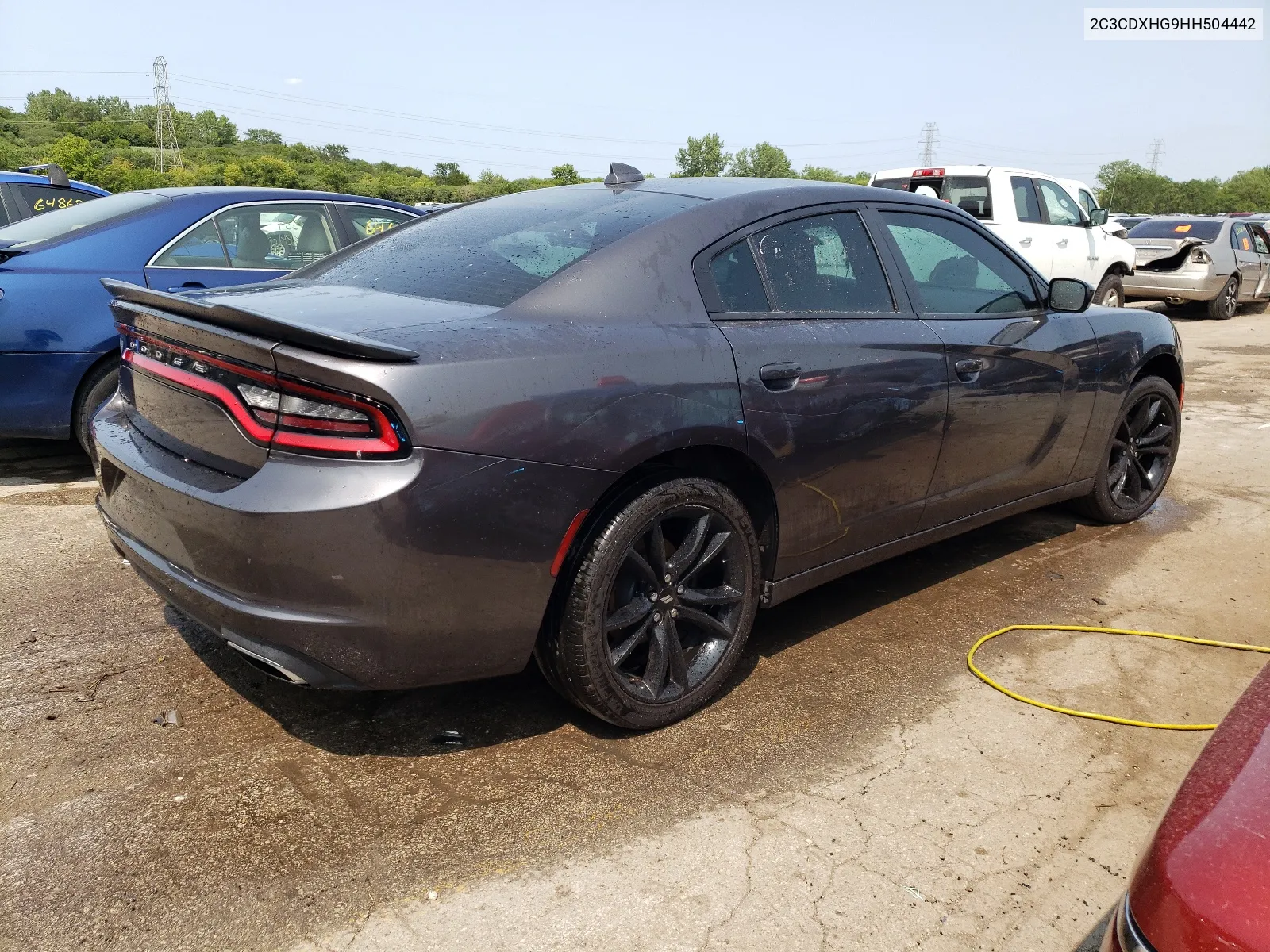 2017 Dodge Charger Sxt VIN: 2C3CDXHG9HH504442 Lot: 64275774