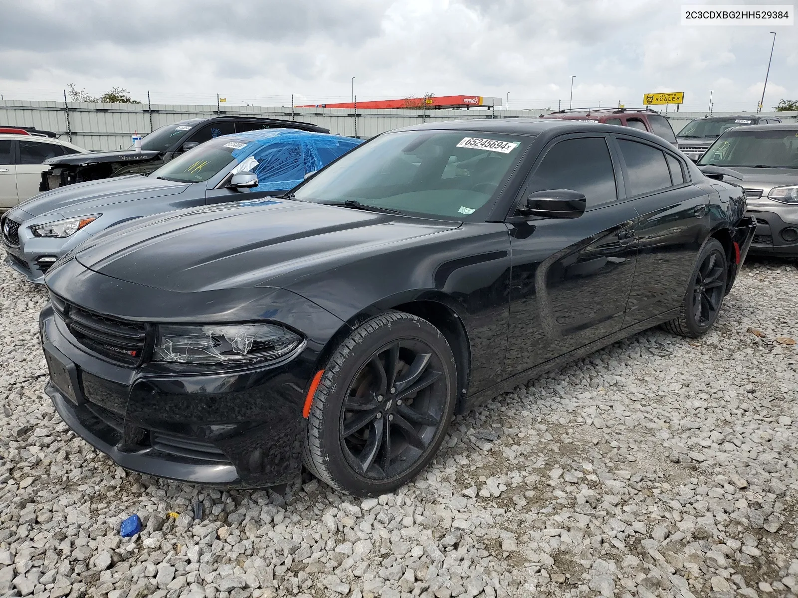 2017 Dodge Charger Se VIN: 2C3CDXBG2HH529384 Lot: 65245694