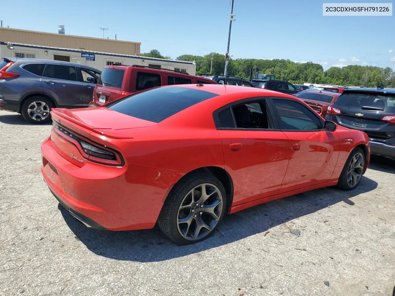 2017 Dodge Charger Sxt VIN: 2C3CDXHG5FH791226 Lot: 65367494