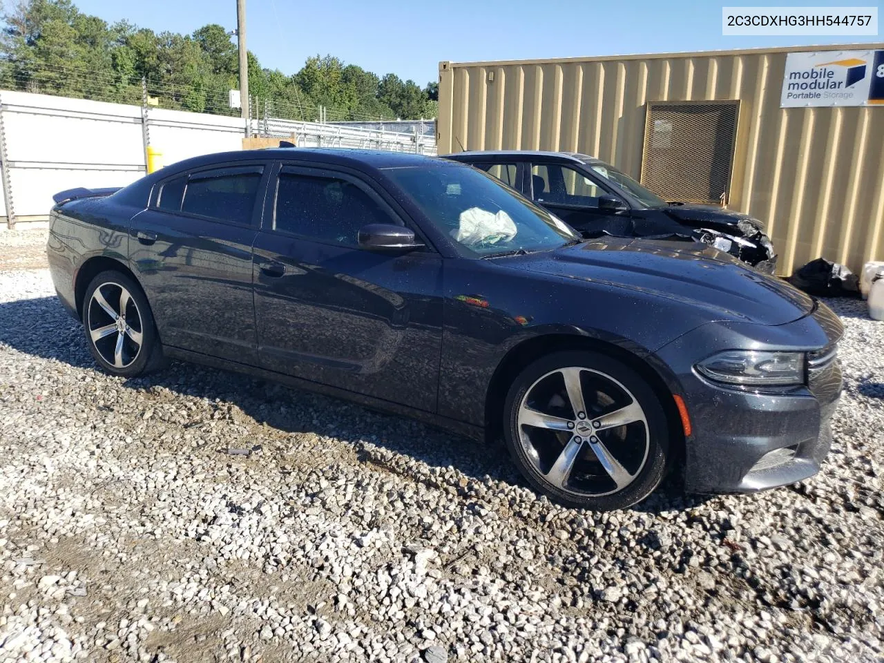 2017 Dodge Charger Sxt VIN: 2C3CDXHG3HH544757 Lot: 67763174