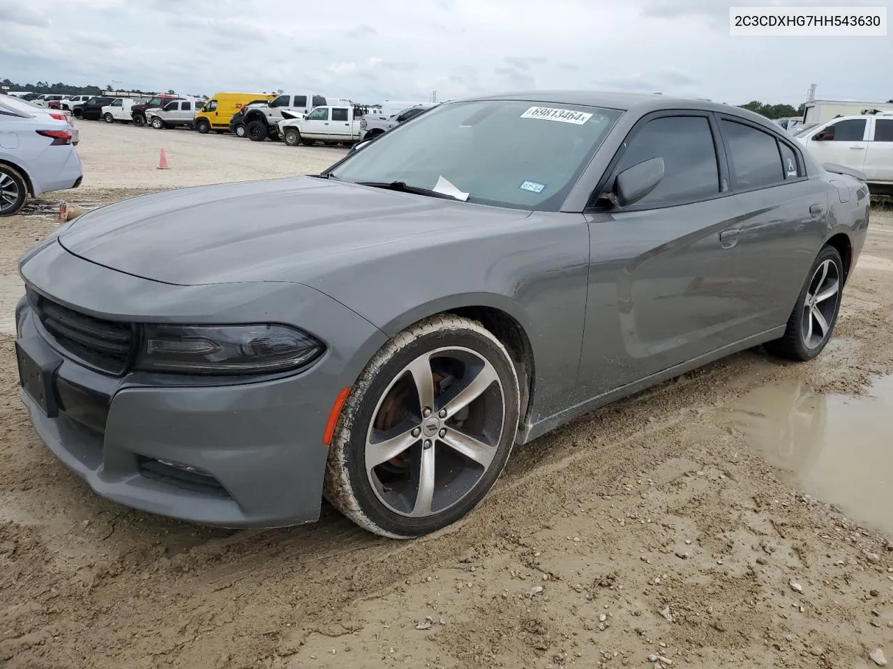 2017 Dodge Charger Sxt VIN: 2C3CDXHG7HH543630 Lot: 69813464