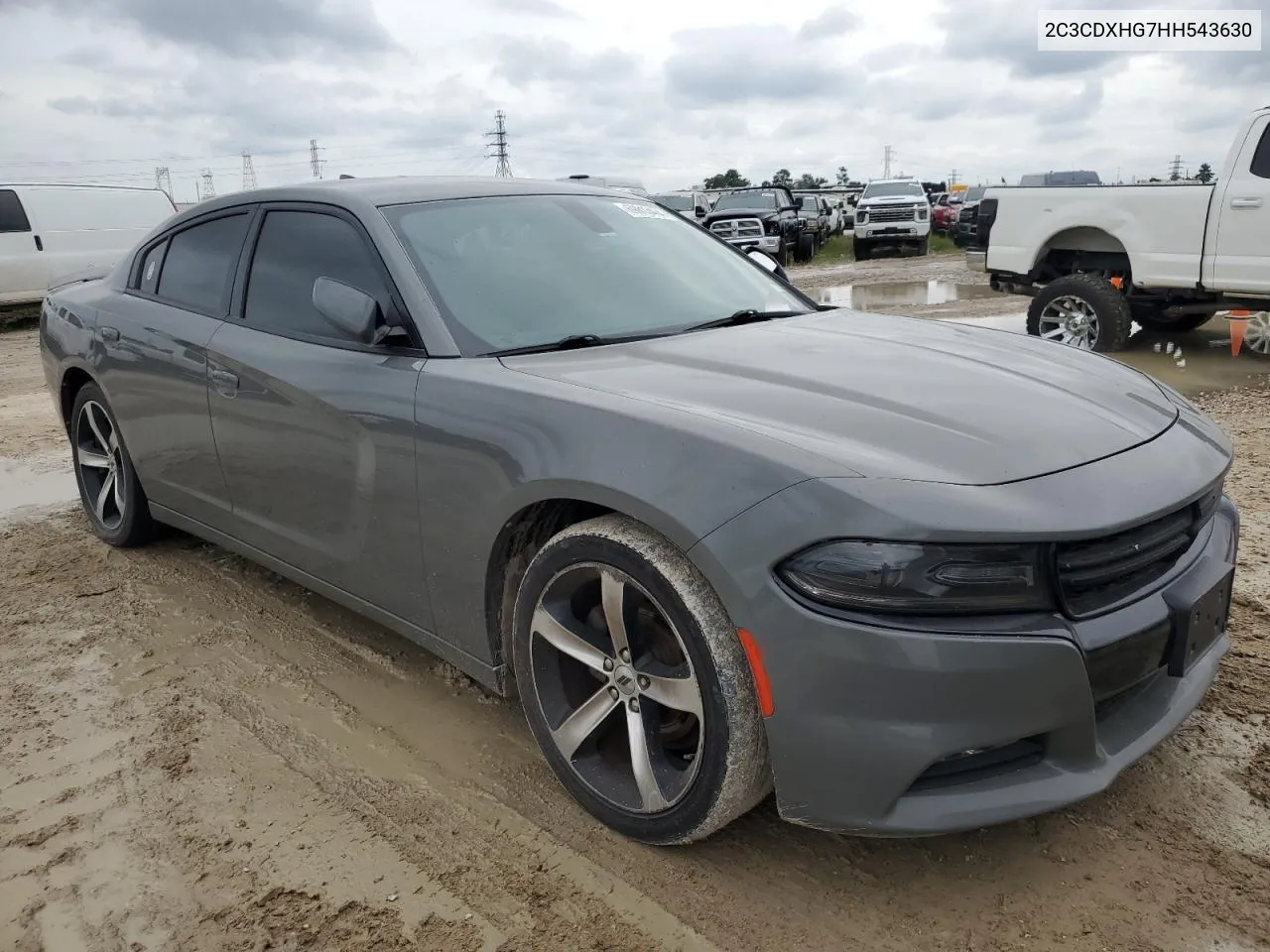 2017 Dodge Charger Sxt VIN: 2C3CDXHG7HH543630 Lot: 69813464