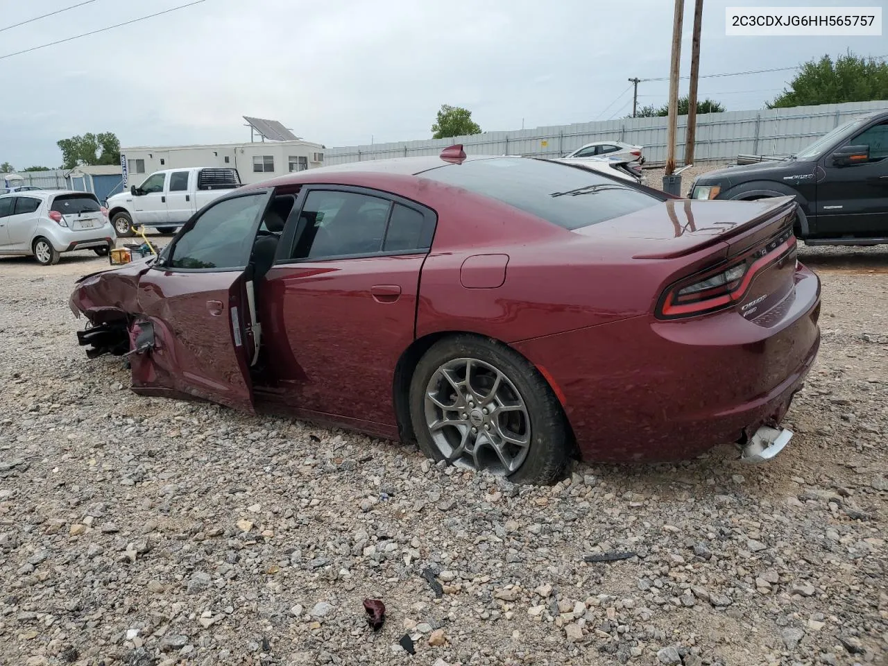 2017 Dodge Charger Sxt VIN: 2C3CDXJG6HH565757 Lot: 69977334