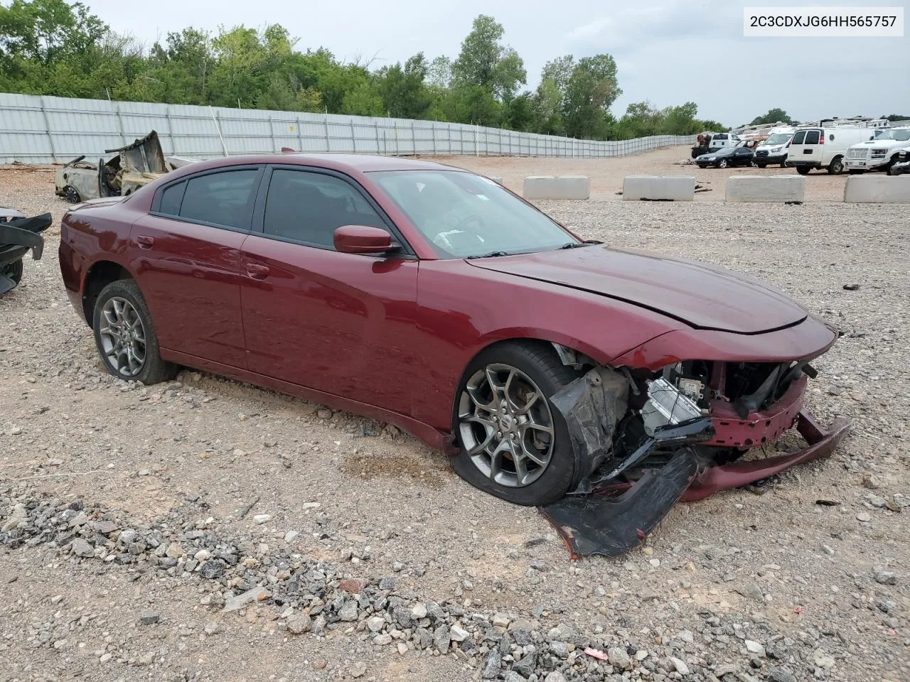 2017 Dodge Charger Sxt VIN: 2C3CDXJG6HH565757 Lot: 69977334