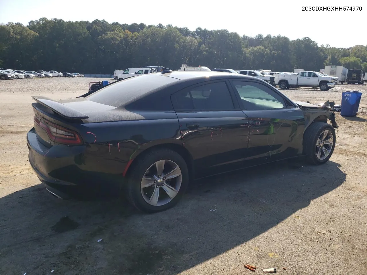 2017 Dodge Charger Sxt VIN: 2C3CDXHGXHH574970 Lot: 70995864