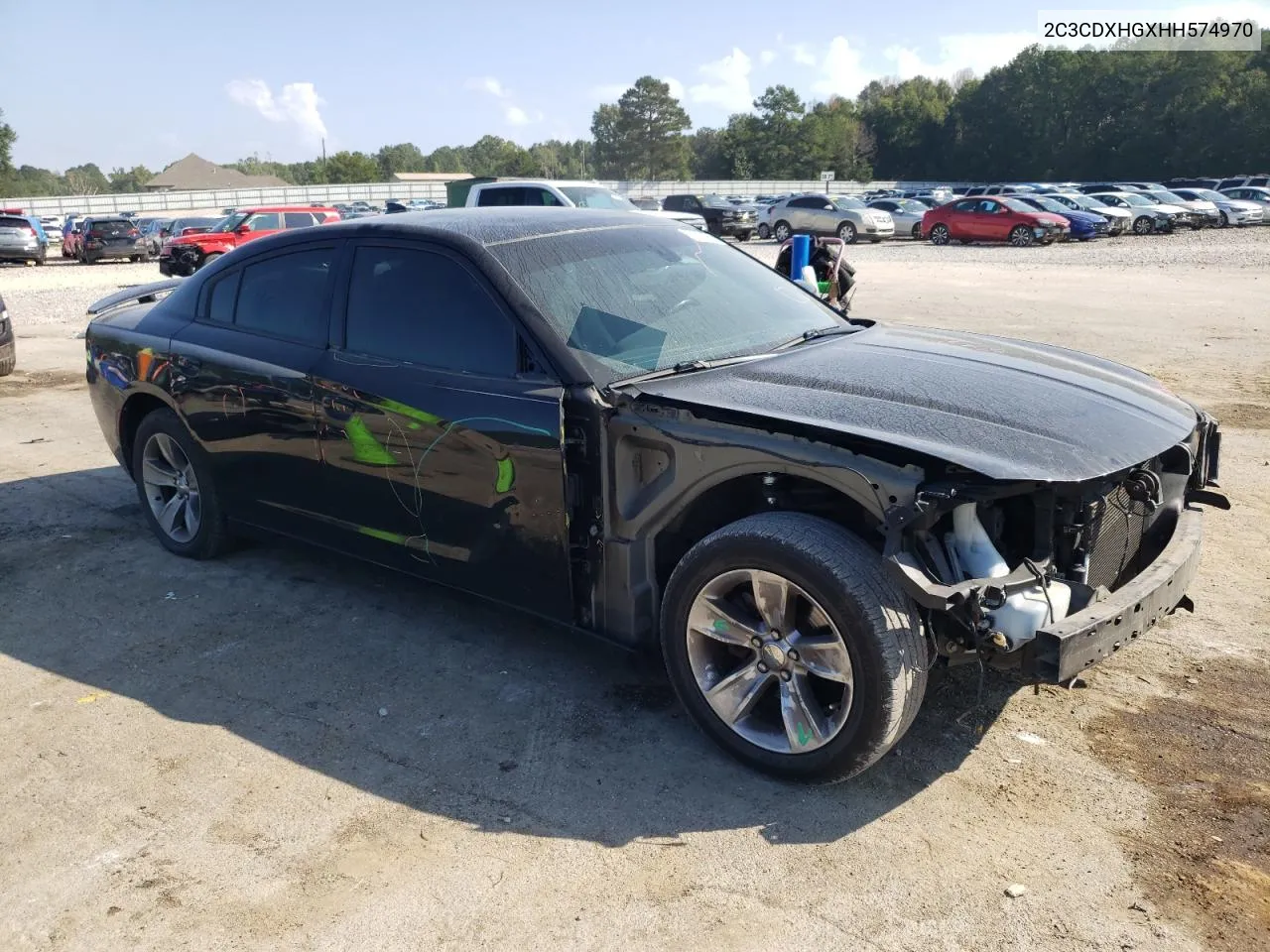 2017 Dodge Charger Sxt VIN: 2C3CDXHGXHH574970 Lot: 70995864