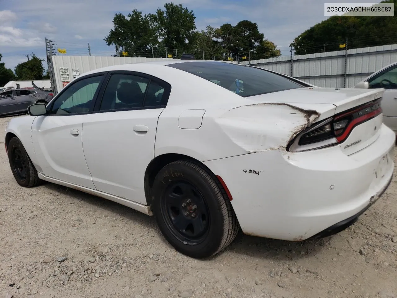 2017 Dodge Charger Police VIN: 2C3CDXAG0HH668687 Lot: 71234564