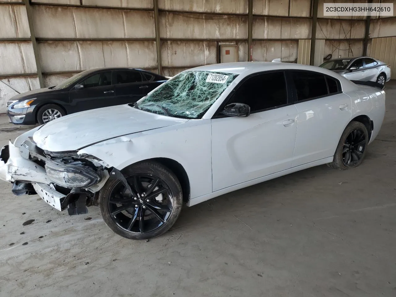 2017 Dodge Charger Sxt VIN: 2C3CDXHG3HH642610 Lot: 71282854