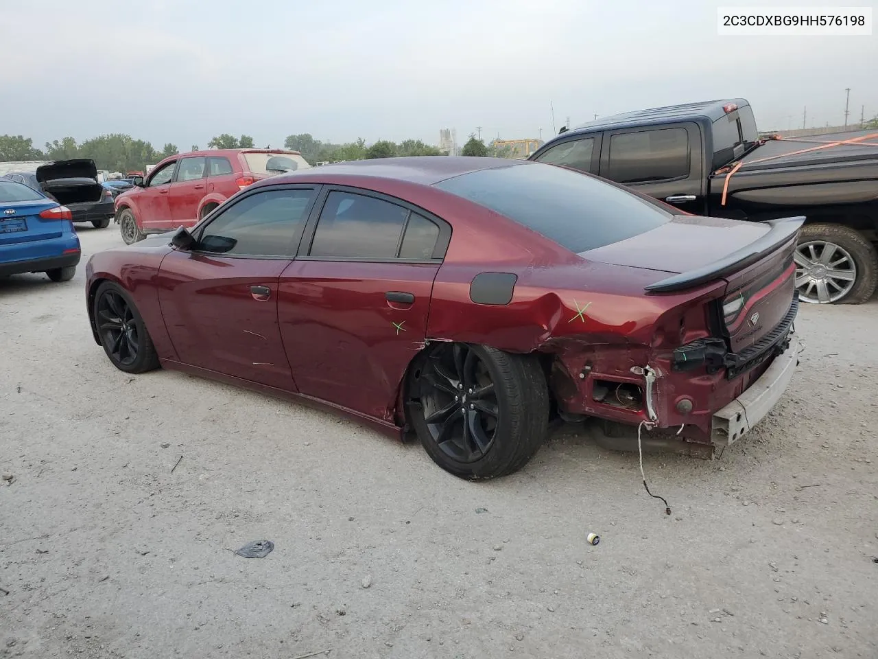 2017 Dodge Charger Se VIN: 2C3CDXBG9HH576198 Lot: 71296984