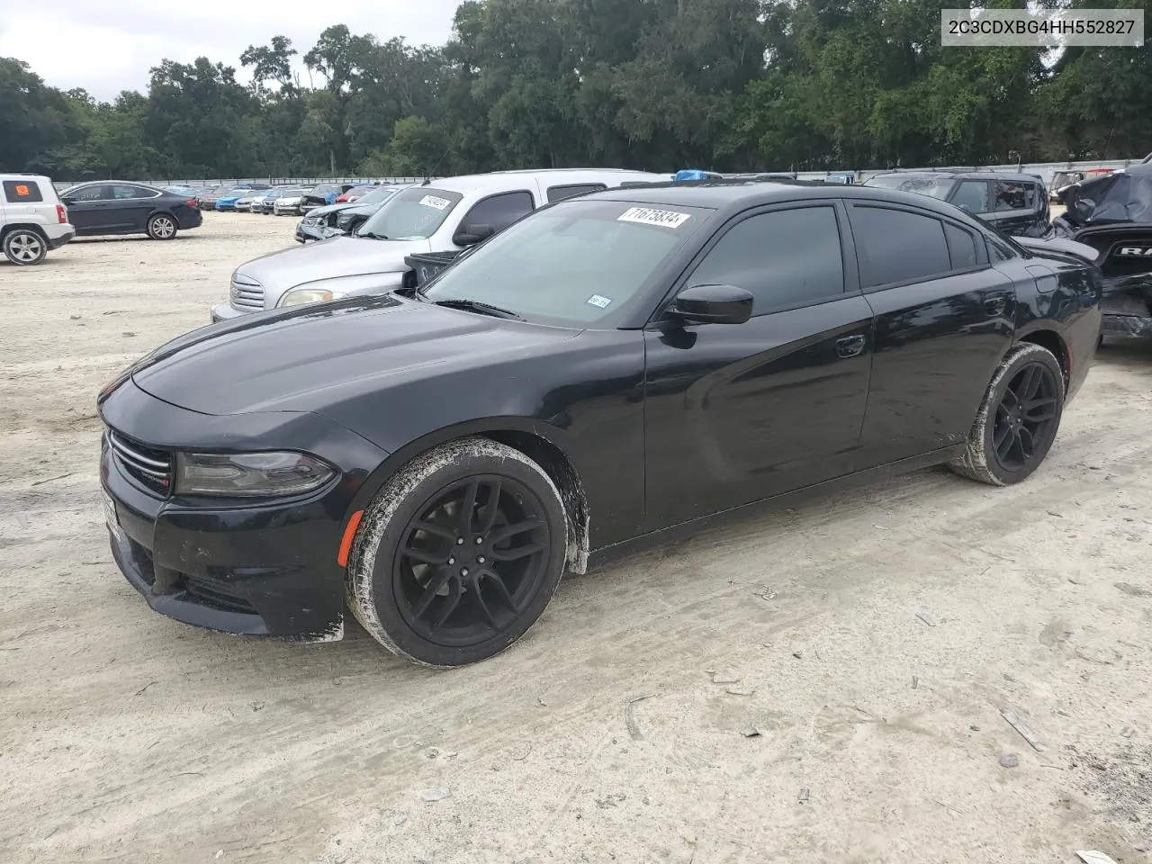 2017 Dodge Charger Se VIN: 2C3CDXBG4HH552827 Lot: 71675834