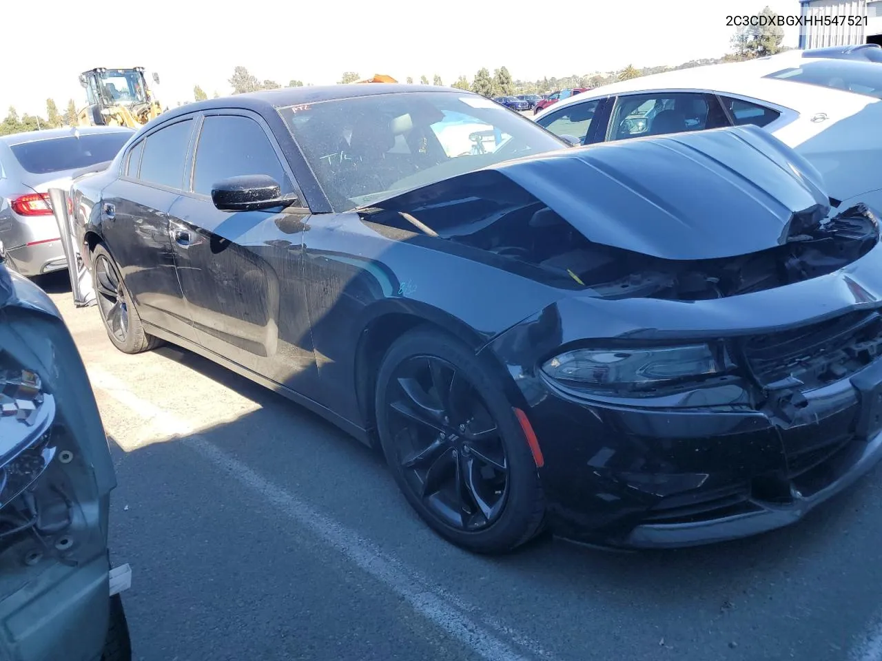 2017 Dodge Charger Se VIN: 2C3CDXBGXHH547521 Lot: 71681494