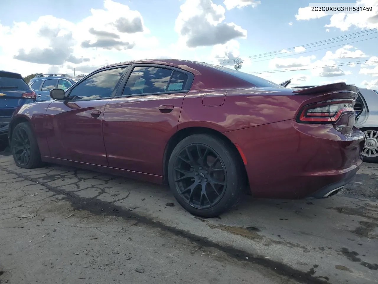 2017 Dodge Charger Se VIN: 2C3CDXBG3HH581459 Lot: 71855594