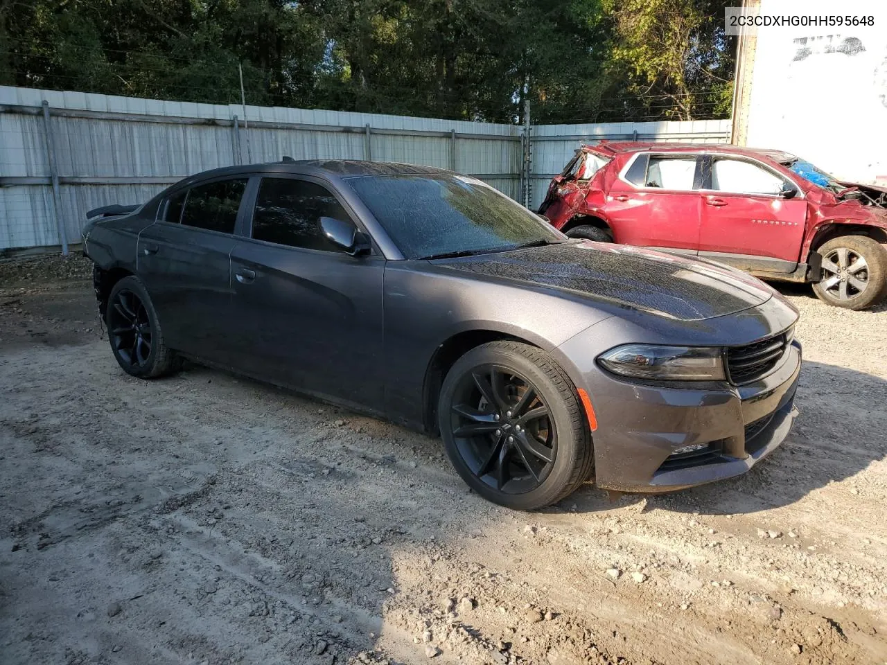 2017 Dodge Charger Sxt VIN: 2C3CDXHG0HH595648 Lot: 72000104