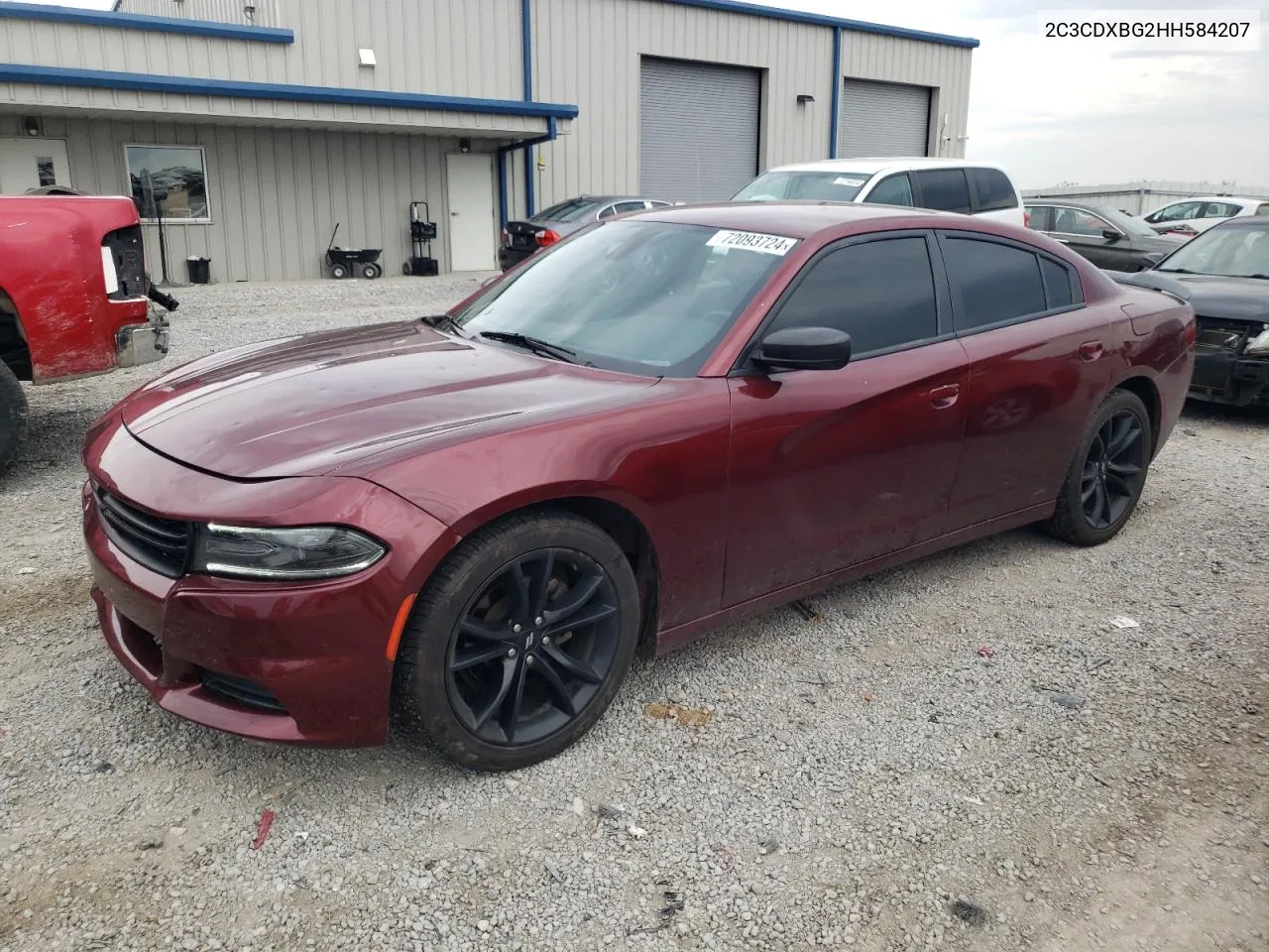 2017 Dodge Charger Se VIN: 2C3CDXBG2HH584207 Lot: 72093724