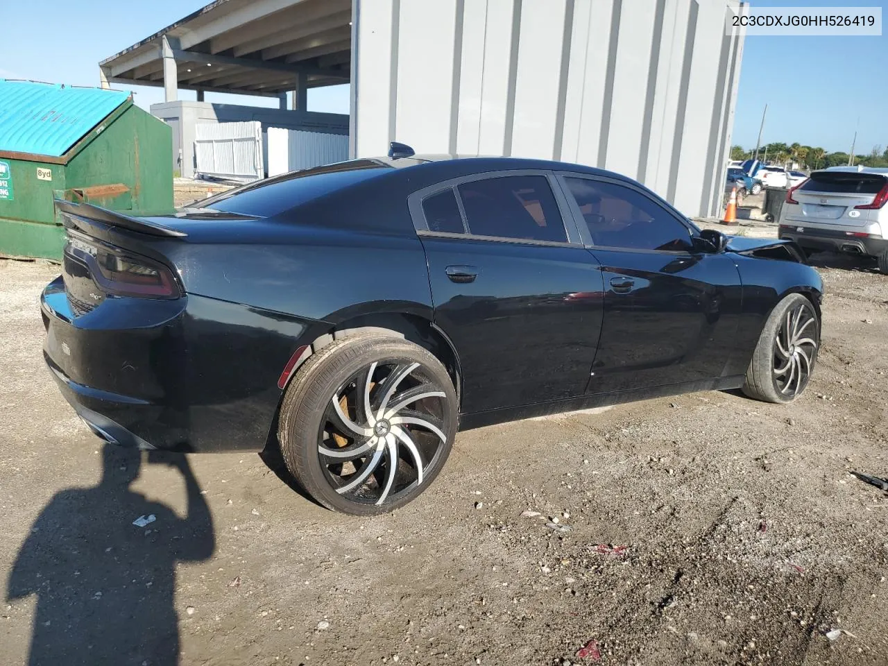 2C3CDXJG0HH526419 2017 Dodge Charger Sxt