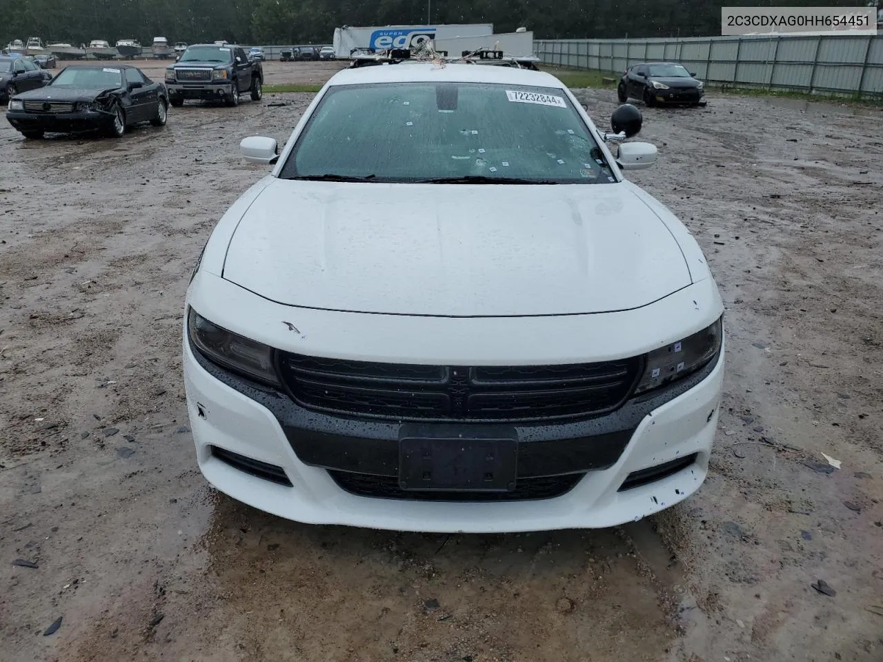 2017 Dodge Charger Police VIN: 2C3CDXAG0HH654451 Lot: 72232844