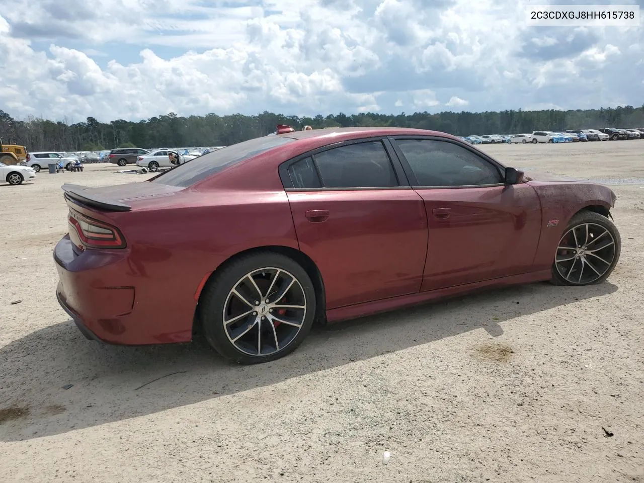 2017 Dodge Charger R/T 392 VIN: 2C3CDXGJ8HH615738 Lot: 72245014