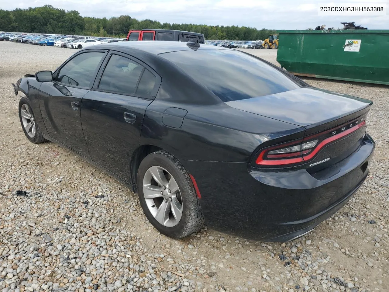 2017 Dodge Charger Sxt VIN: 2C3CDXHG3HH563308 Lot: 72707584