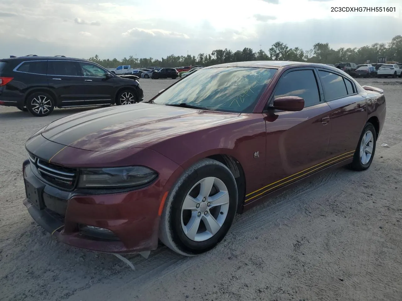 2017 Dodge Charger Sxt VIN: 2C3CDXHG7HH551601 Lot: 72992734