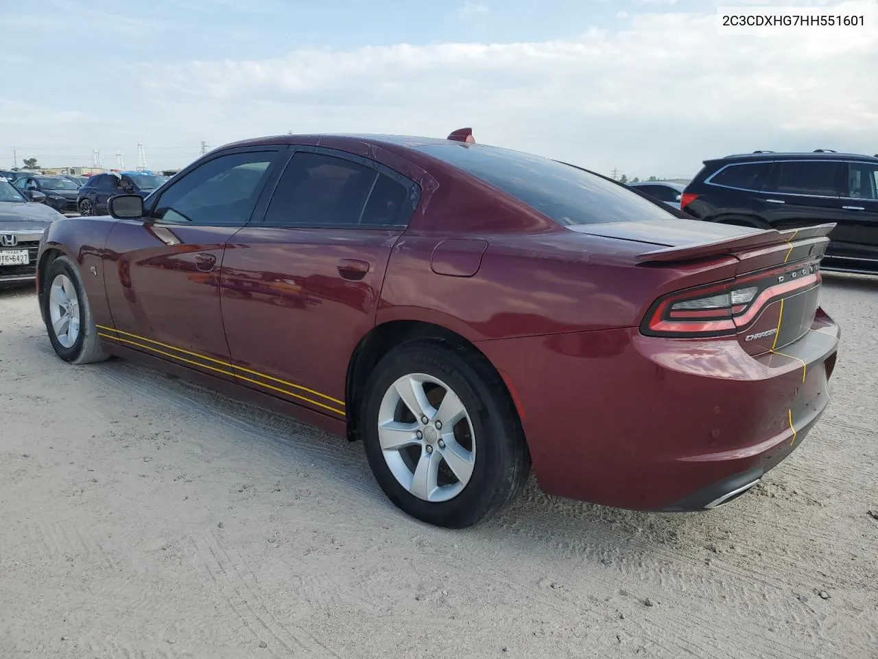 2017 Dodge Charger Sxt VIN: 2C3CDXHG7HH551601 Lot: 72992734