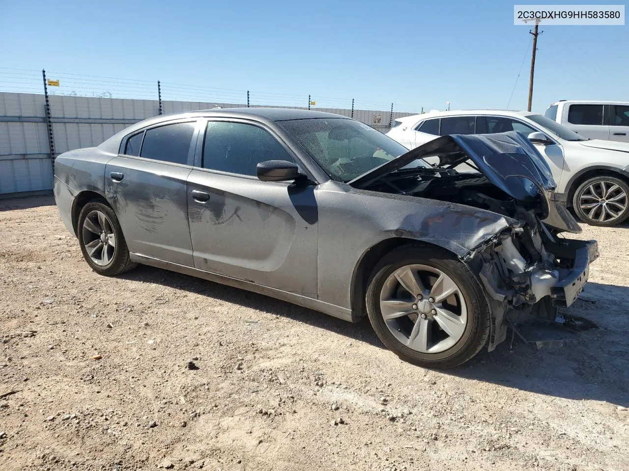 2017 Dodge Charger Sxt VIN: 2C3CDXHG9HH583580 Lot: 73423104