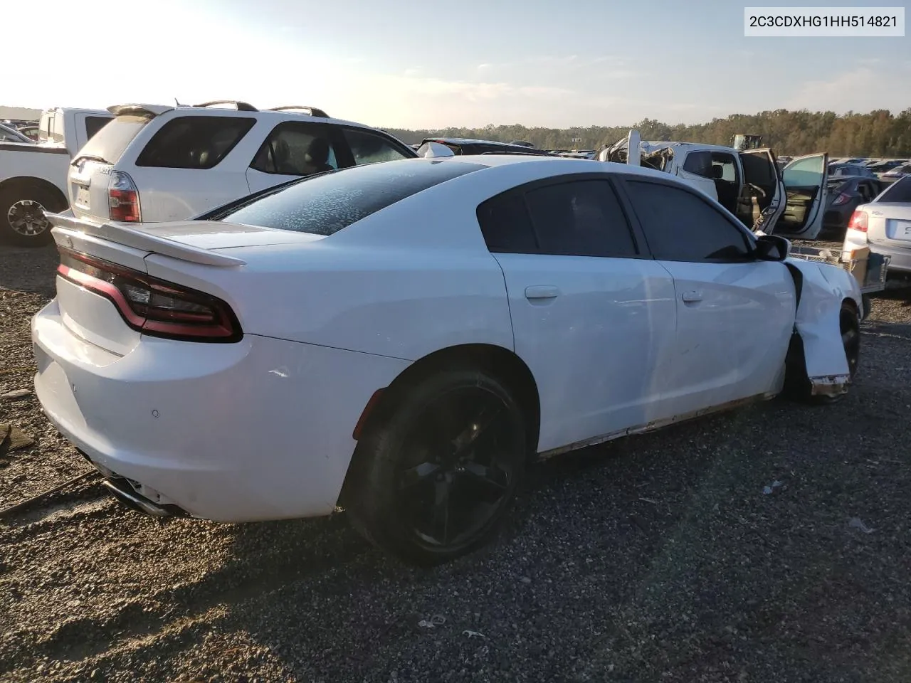 2017 Dodge Charger Sxt VIN: 2C3CDXHG1HH514821 Lot: 74689334