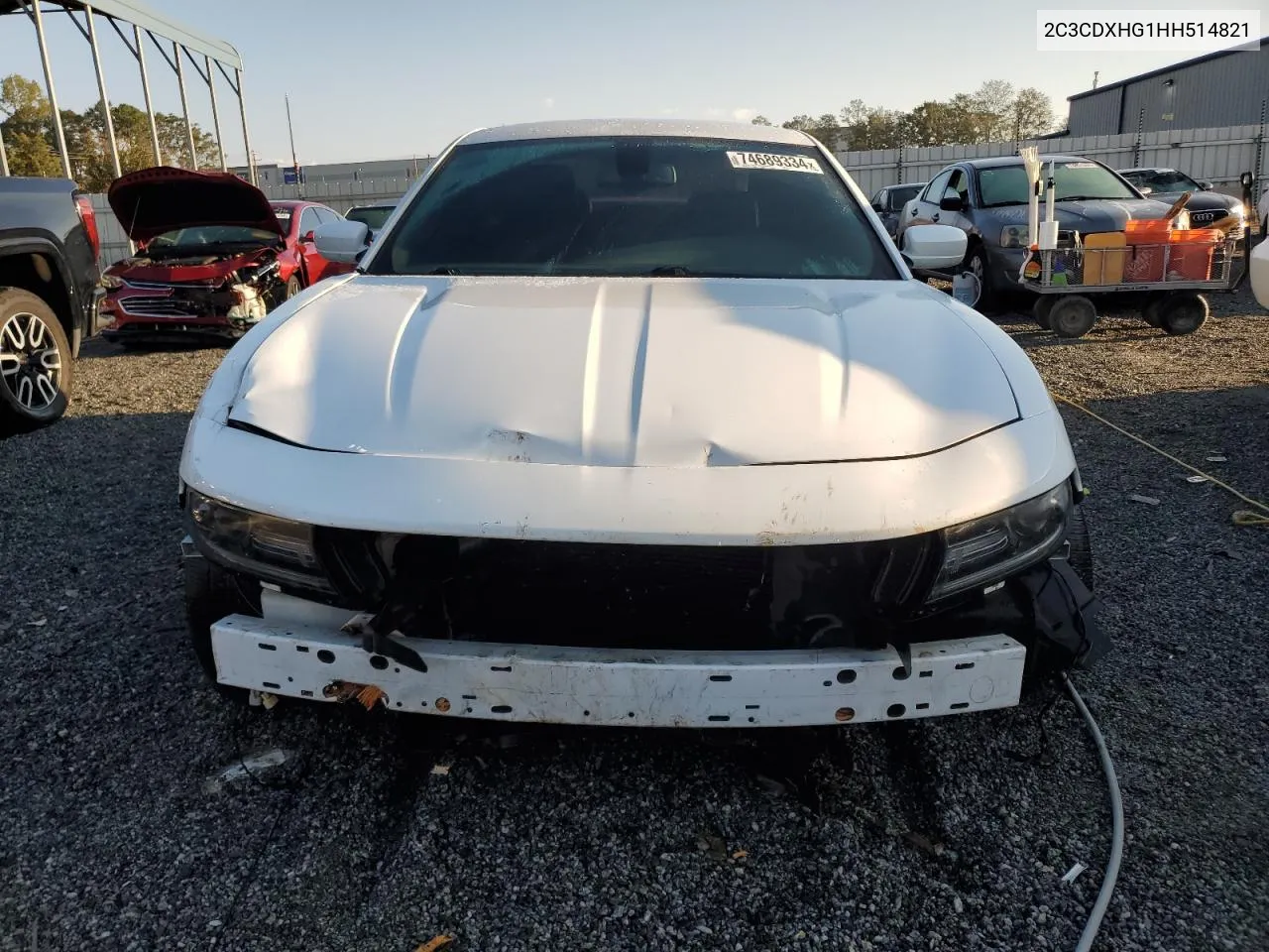 2017 Dodge Charger Sxt VIN: 2C3CDXHG1HH514821 Lot: 74689334