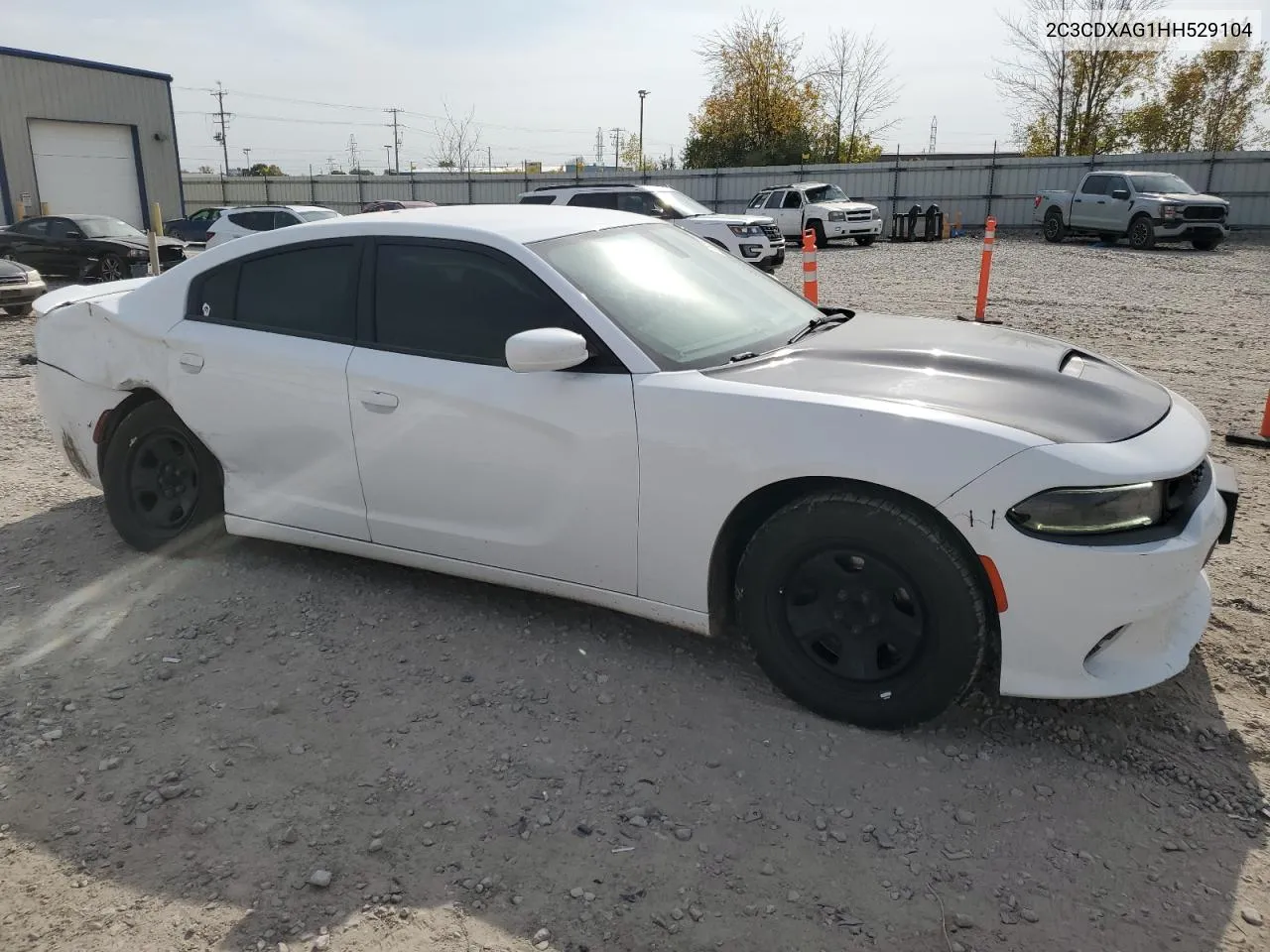 2017 Dodge Charger Police VIN: 2C3CDXAG1HH529104 Lot: 75297384