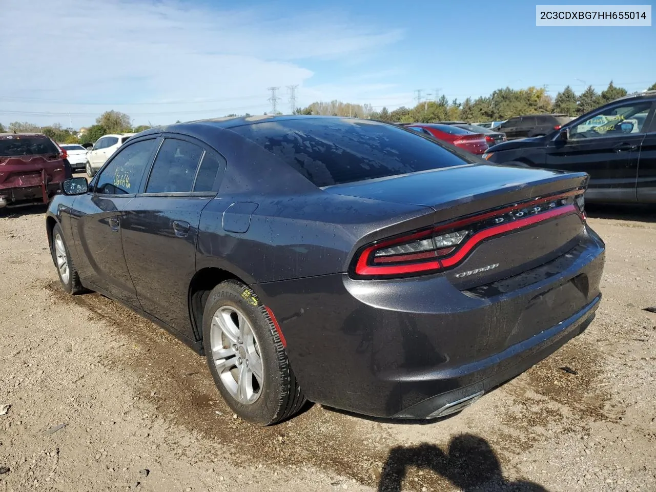 2017 Dodge Charger Se VIN: 2C3CDXBG7HH655014 Lot: 75629324