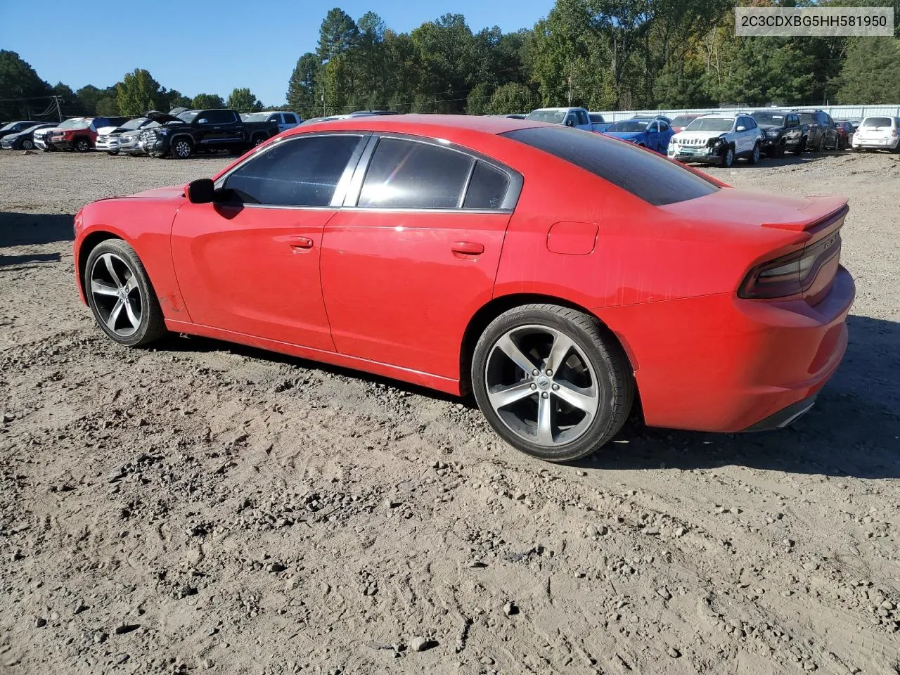 2017 Dodge Charger Se VIN: 2C3CDXBG5HH581950 Lot: 75806054