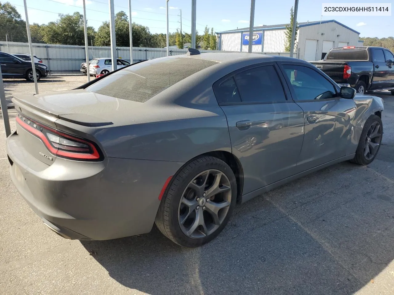 2017 Dodge Charger Sxt VIN: 2C3CDXHG6HH511414 Lot: 76398374