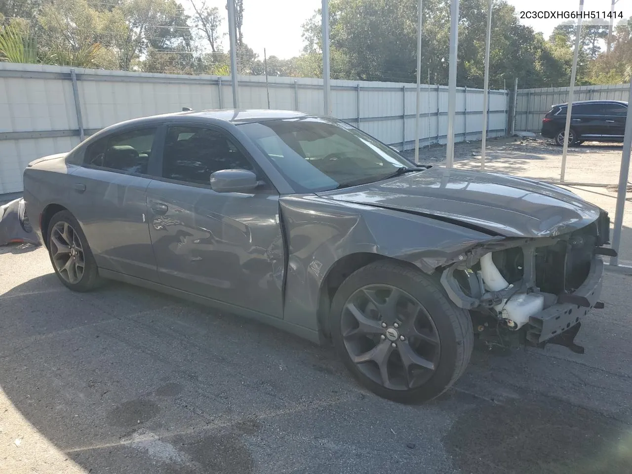 2017 Dodge Charger Sxt VIN: 2C3CDXHG6HH511414 Lot: 76398374