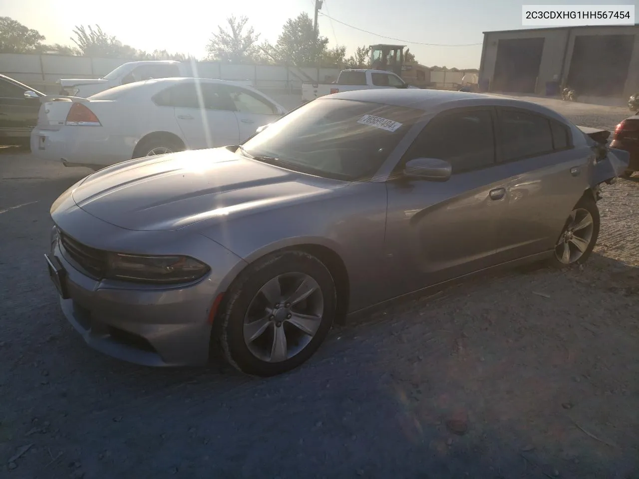 2C3CDXHG1HH567454 2017 Dodge Charger Sxt