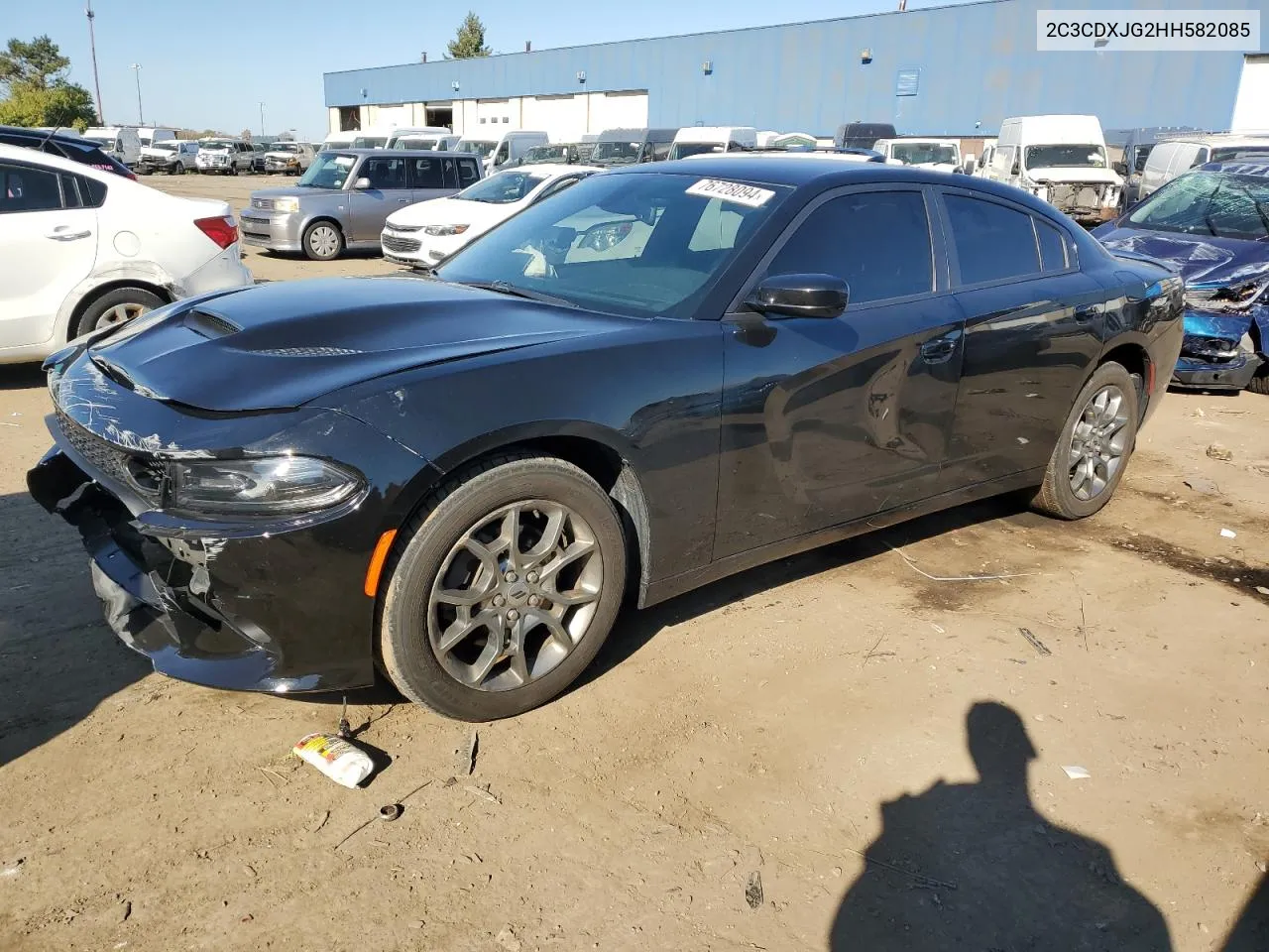 2017 Dodge Charger Sxt VIN: 2C3CDXJG2HH582085 Lot: 76728094