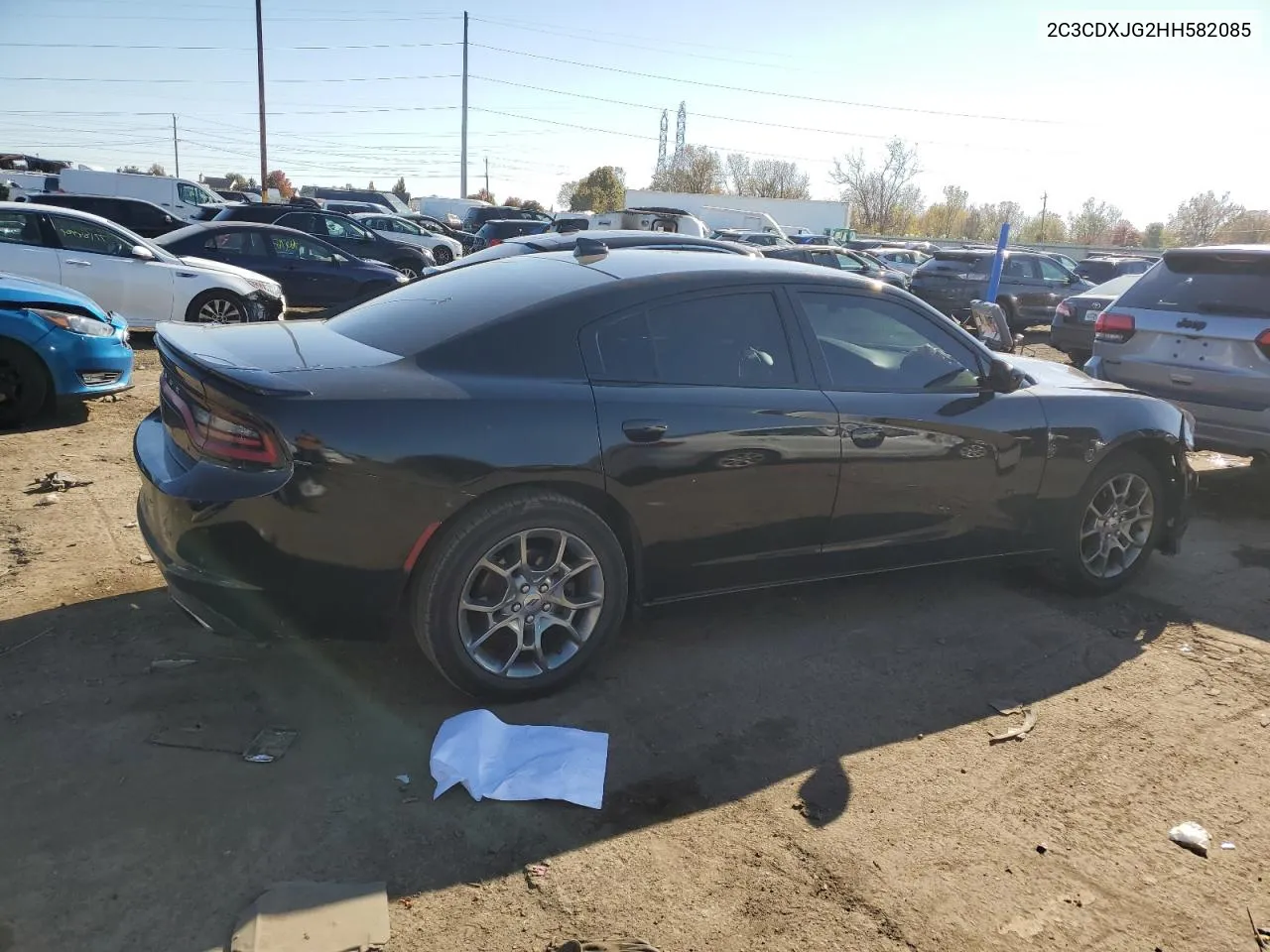 2017 Dodge Charger Sxt VIN: 2C3CDXJG2HH582085 Lot: 76728094