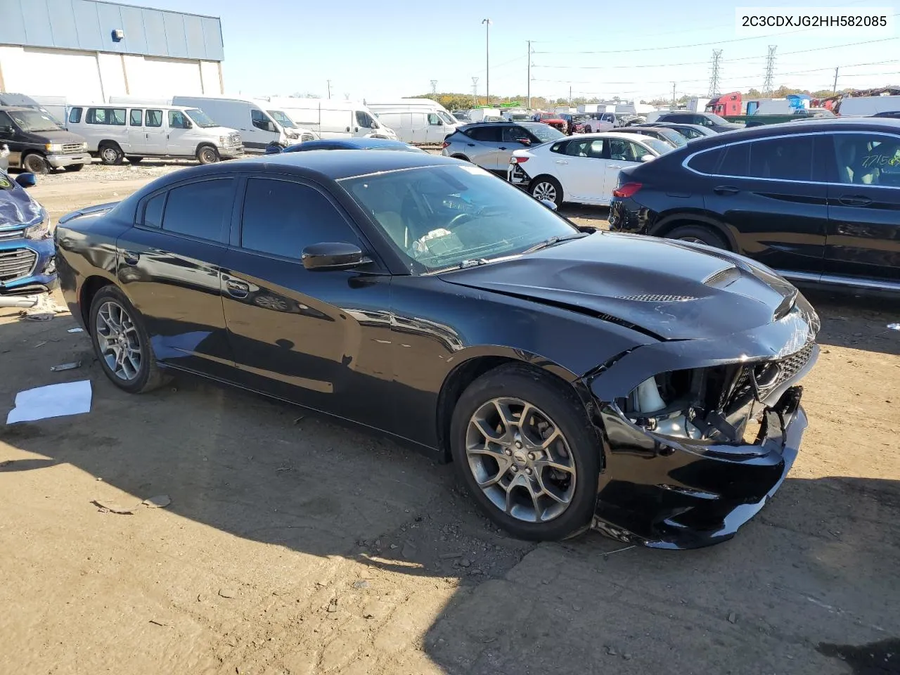 2017 Dodge Charger Sxt VIN: 2C3CDXJG2HH582085 Lot: 76728094