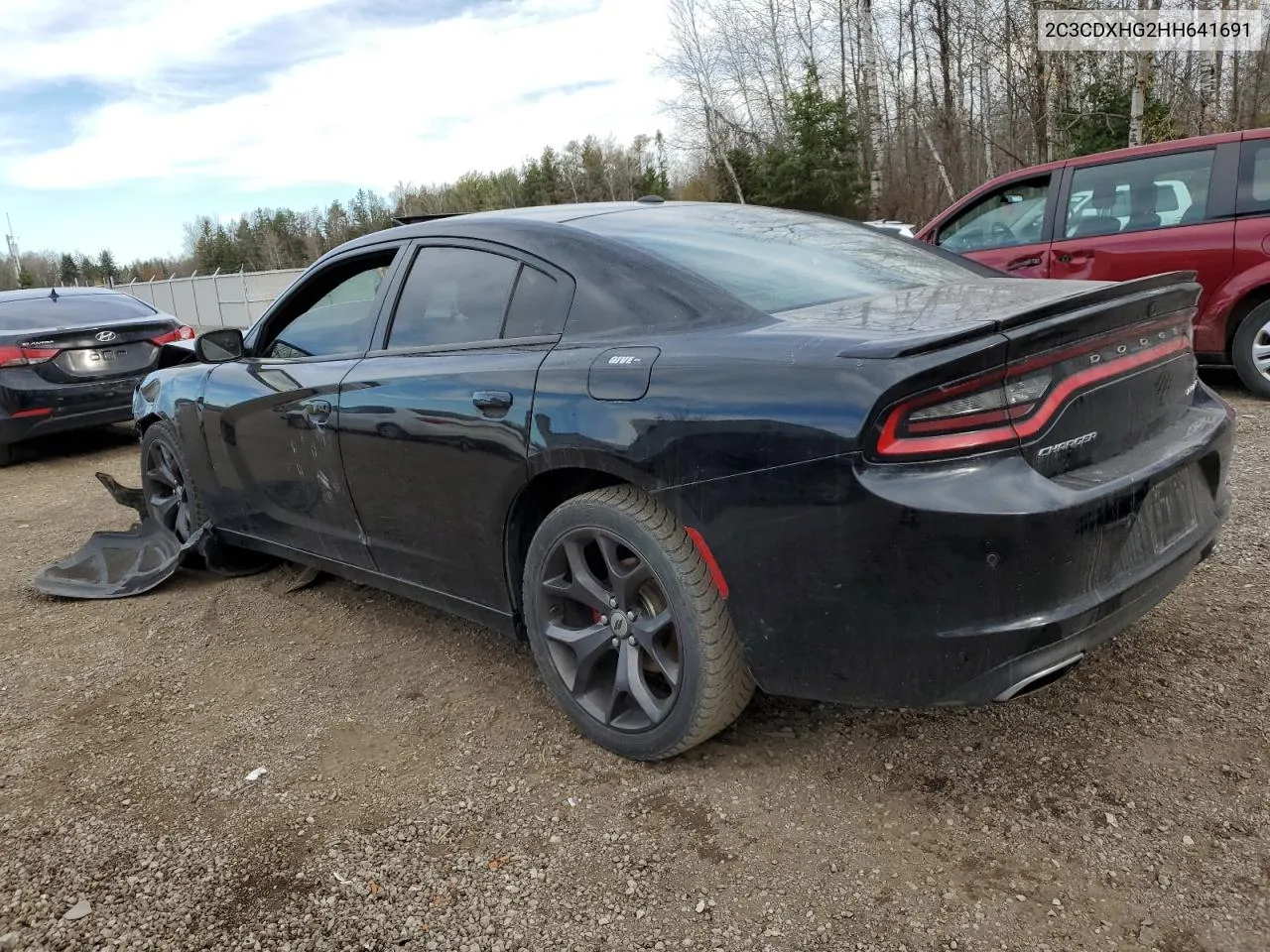 2017 Dodge Charger Sxt VIN: 2C3CDXHG2HH641691 Lot: 76777754