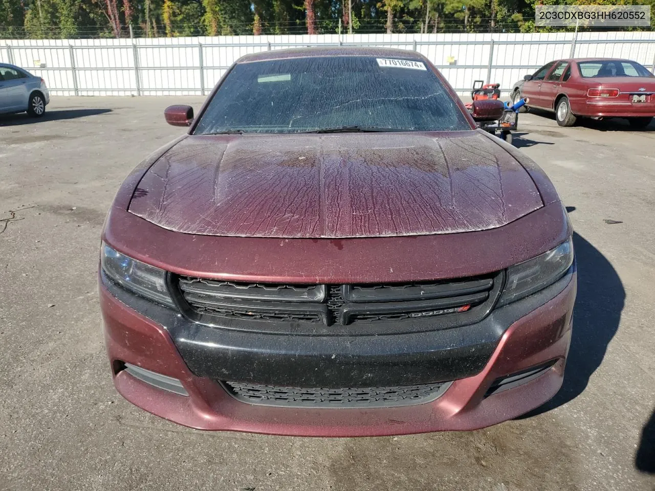 2017 Dodge Charger Se VIN: 2C3CDXBG3HH620552 Lot: 77016674