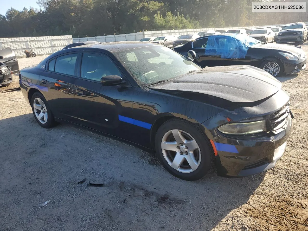 2017 Dodge Charger Police VIN: 2C3CDXAG1HH625086 Lot: 77084244