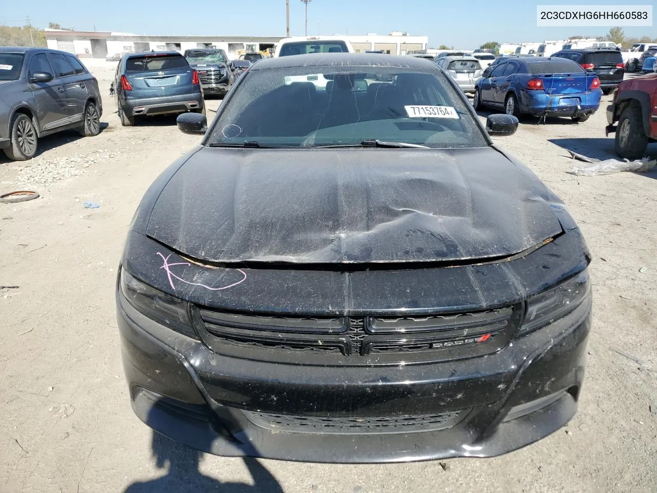 2017 Dodge Charger Sxt VIN: 2C3CDXHG6HH660583 Lot: 77153764