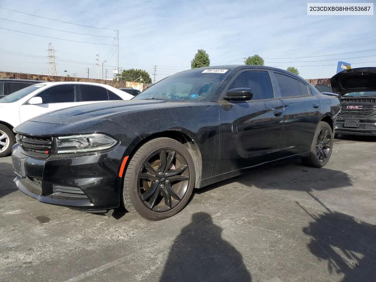 2017 Dodge Charger Se VIN: 2C3CDXBG8HH553687 Lot: 78614074