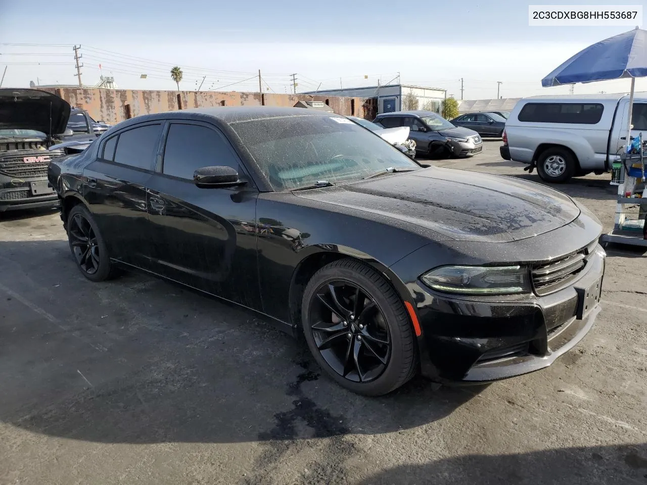 2017 Dodge Charger Se VIN: 2C3CDXBG8HH553687 Lot: 78614074