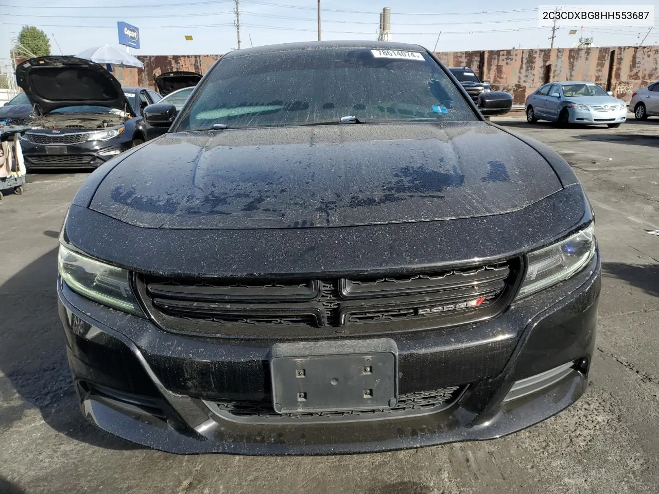 2017 Dodge Charger Se VIN: 2C3CDXBG8HH553687 Lot: 78614074