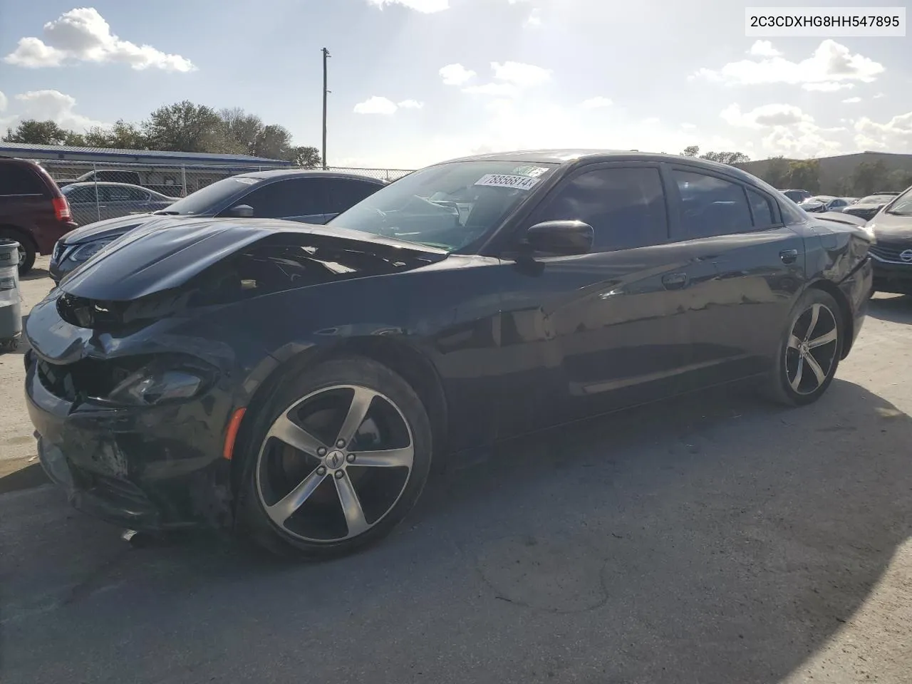 2017 Dodge Charger Sxt VIN: 2C3CDXHG8HH547895 Lot: 78856814