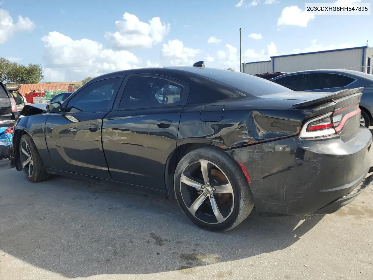 2017 Dodge Charger Sxt VIN: 2C3CDXHG8HH547895 Lot: 78856814