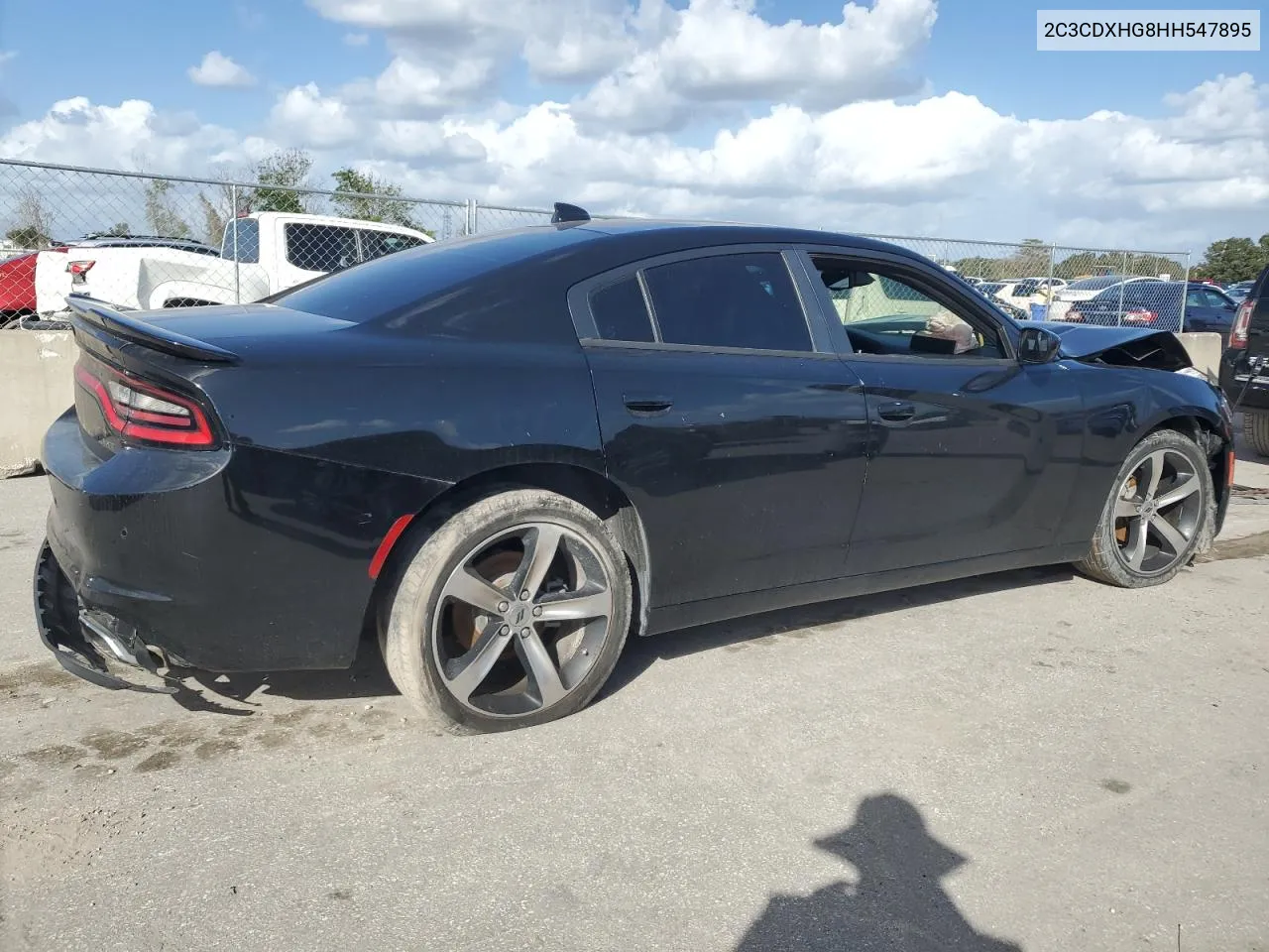 2C3CDXHG8HH547895 2017 Dodge Charger Sxt