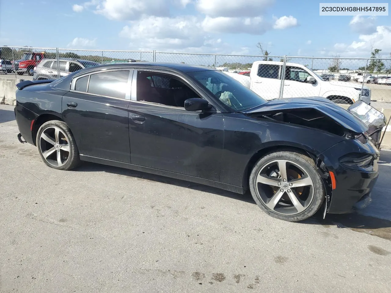 2017 Dodge Charger Sxt VIN: 2C3CDXHG8HH547895 Lot: 78856814