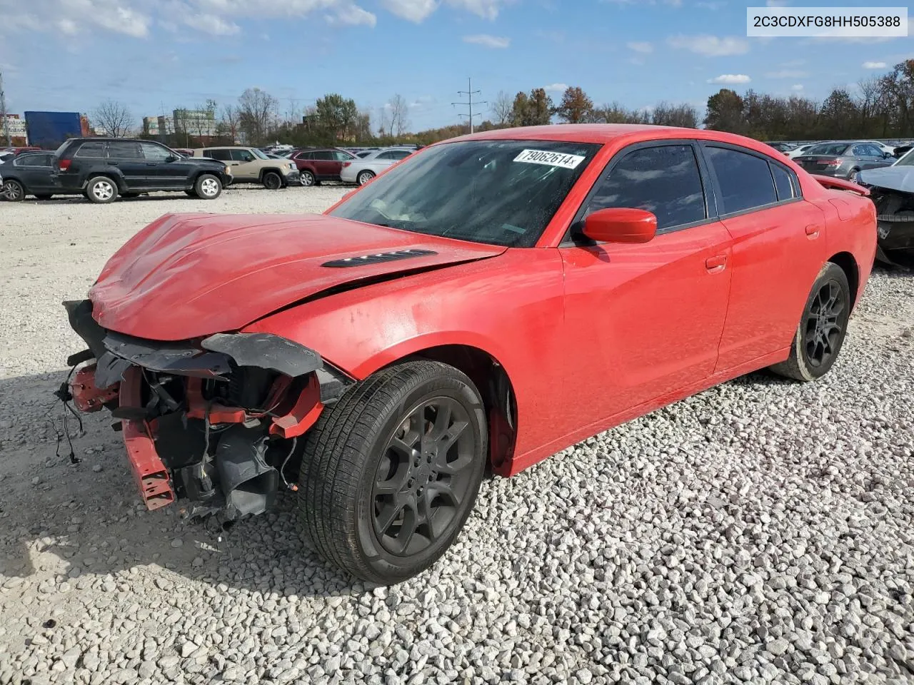 2017 Dodge Charger Se VIN: 2C3CDXFG8HH505388 Lot: 79062614